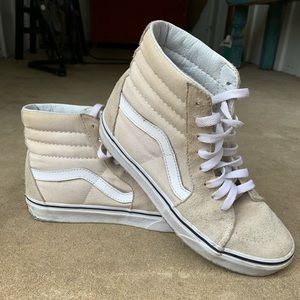 Off White High Top Vans